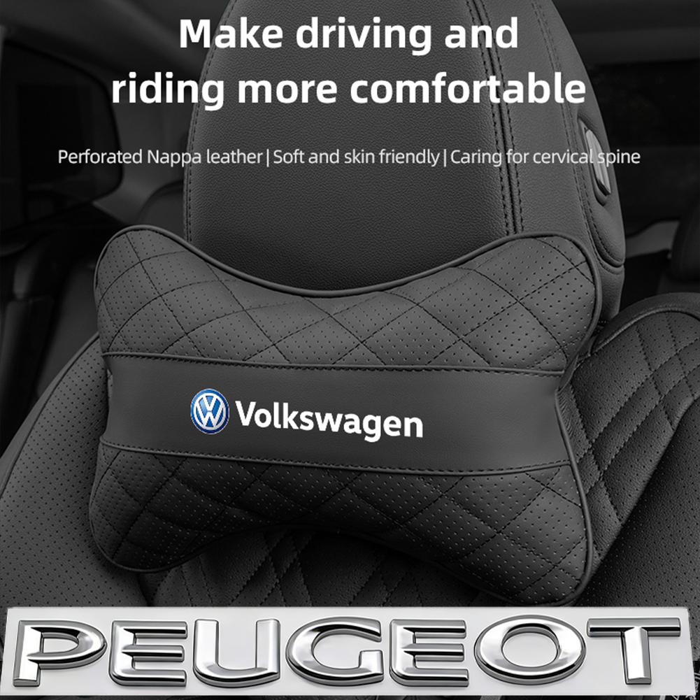 Car Seat Head Support Cushion Lumbar Pillow Interior Accessories / Hub Cap For VW R Golf Touran Octavia Motion GTI Polo Auto MK7