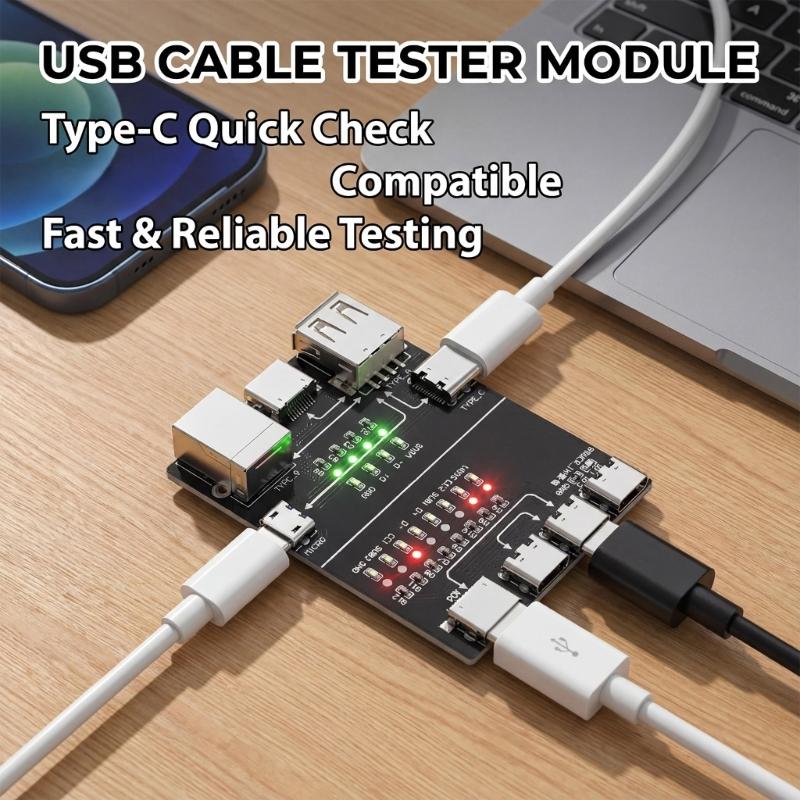 Fortschrittliches USB-Diagnosemodul Intelligenter Chip zur Überwachung der Datenübertragungsstabilität bei Telefon-, Tablet- und Computerkabeln