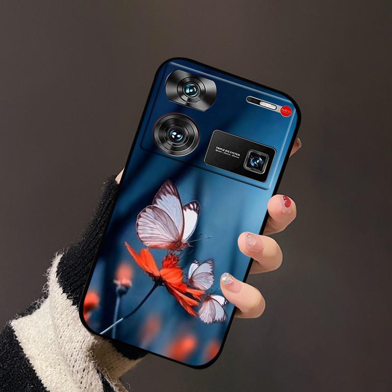 For nubia Z60 Ultra Cover Flower TPU Silicon Back Soft Case Funda For ZTE nubia Z60 Ultra Bumper Coque Z60Ultra Z 60 Ultra