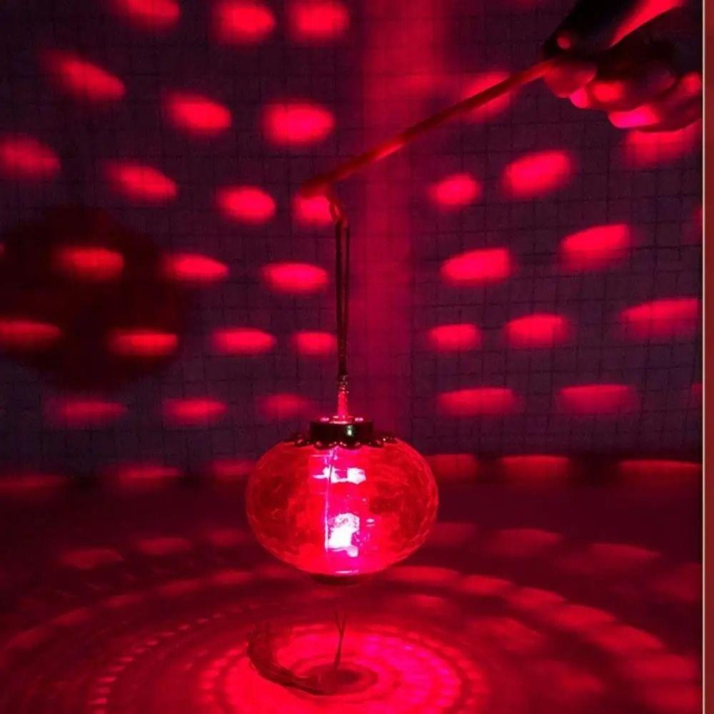 Luminous Chinese New Year Lantern Hand Made LED Lantern Lamp Red Lantern Kids