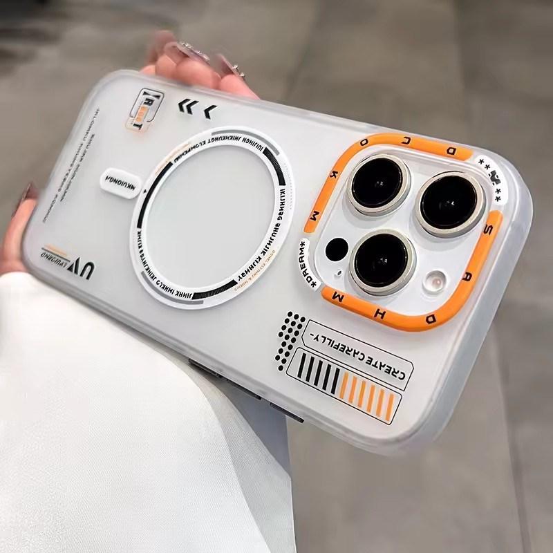 

Матовый магнитный чехол Magsafe для iPhone 16 15 14 13 12 11 Pro Max Plus Беспроводная зарядка Матовая металлическая рамка объектива Защита кнопок iPhone 11 белый