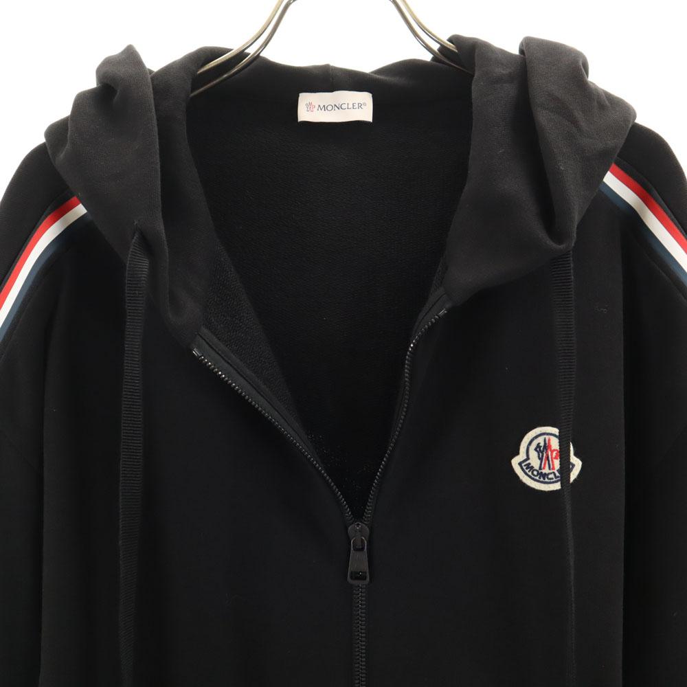 Moncler H10918G00047 Sweat cu mânecă lungă Hanorac cu fermoar M negru CARDIGAN CU FERMOAR Bărbați Second-hand