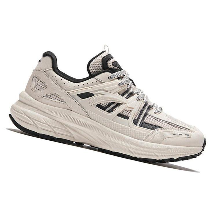 Anta AT955 Comfortable And Trendy Fabric Slip Resistant Abrasion Resistant Low Top Running Shoes Men's Castle Gray 912345598-1