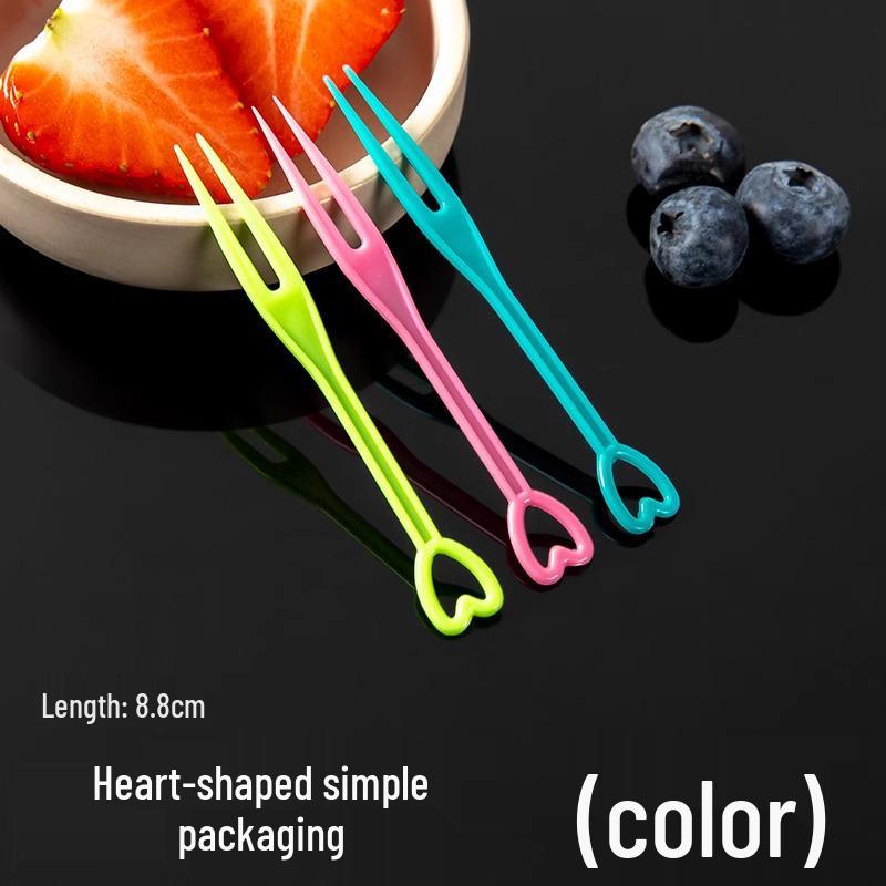 Individually Wrapped High-End Clear Plastic Fruit Dessert Forks