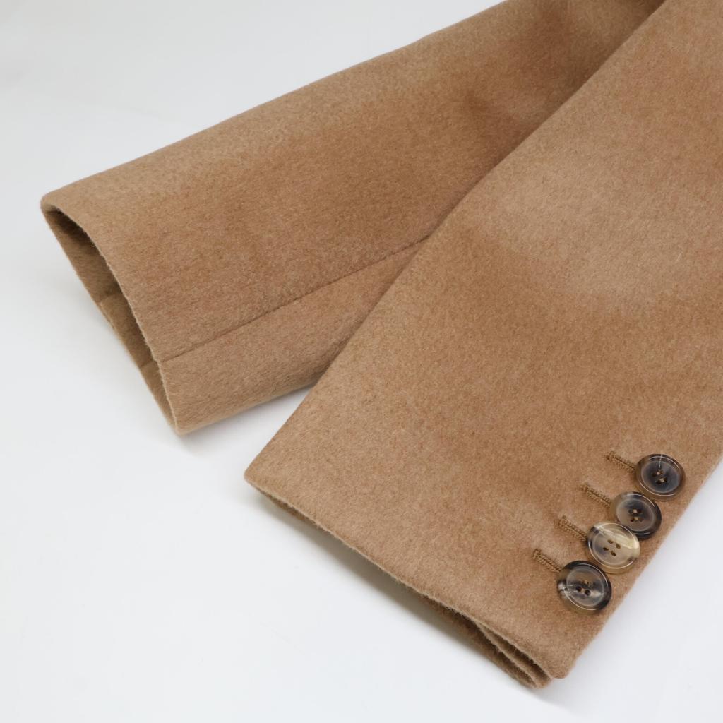 MIUMIU [Beautiful Condition] Camel Wool Double Chesterfield Jacket Coat 38 beigeUsed