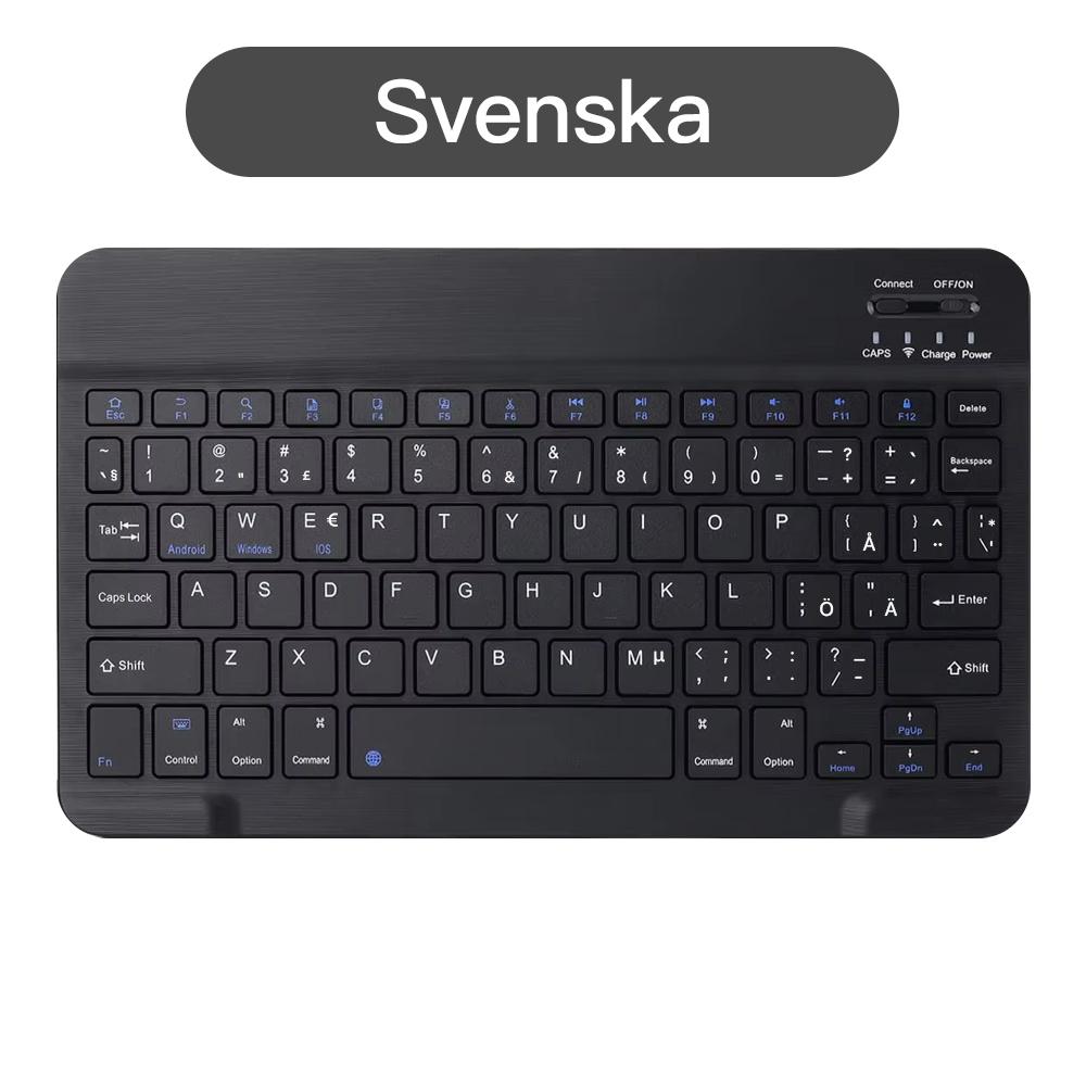 Spanish/English Bluetooth Keyboard 10 Inch for iPad Air 4 5 Pro Wireless Rechargeable Keyboard for Phone Tablet Laptop Universal