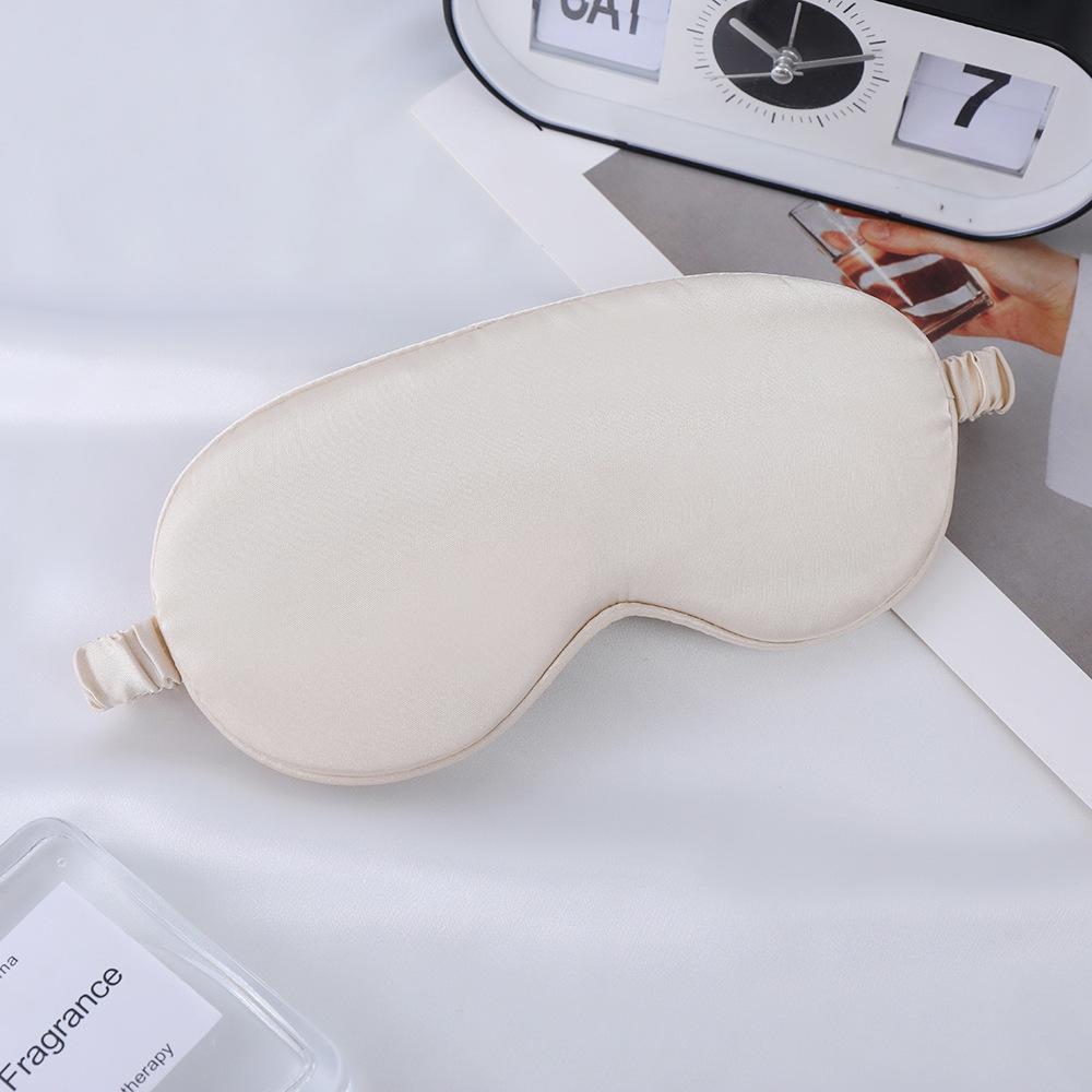 Double-Sided Mulberry Silk Eye Mask with Custom Logo - Light Blocking, Ideal for Travel