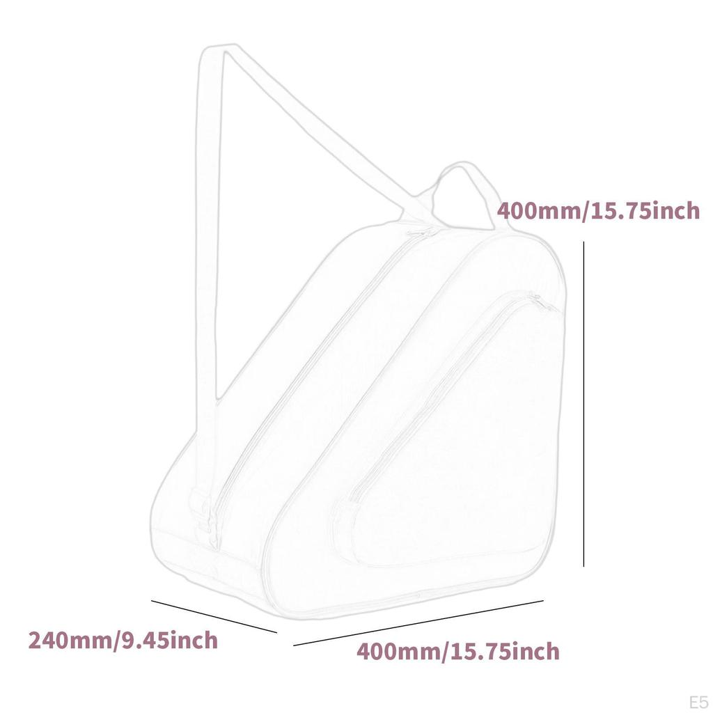 Roller Skate Bag Accessories Storage Breathable with Hanging Buckles for , Figure, Inline Skates Ice