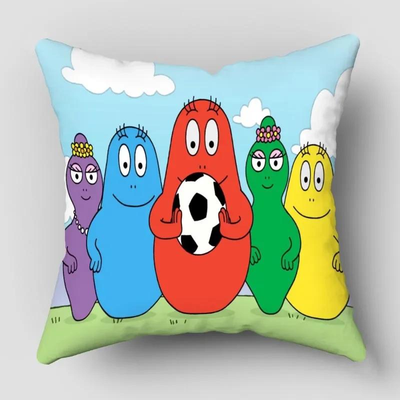 Povlaky na polštáře Barbapapa Zvířata Sněhulák Tištěný Povlak na polštář Zimní Sváteční Párty Dekorativní Povlak na polštář na gauč