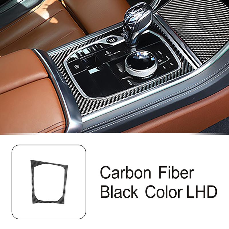 Car Accessories Console Gear Shift Panel Frame Carbon Fiber For BMW 8 Series G14 G15 G16 - Interior Decorative Sticker
