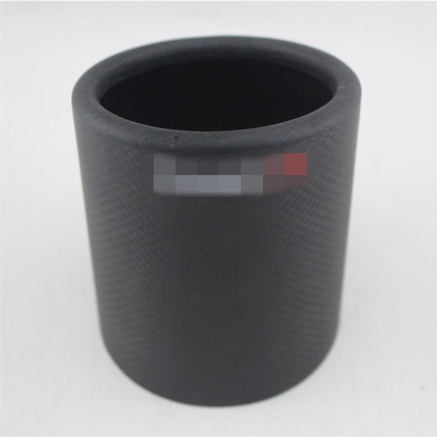 Cubierta de Escape de Fibra de Carbono Real de 89 mm Punta de Silenciador de Escape Mate