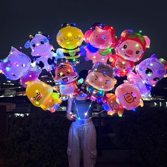 

Мультяшний тваринний світний затискач-кулька для прикраси дитячої вечірки