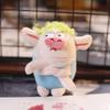 Adorable Cartoon Green Plush Pig Keychain Miniature Soft Stuffed Toy For Bags