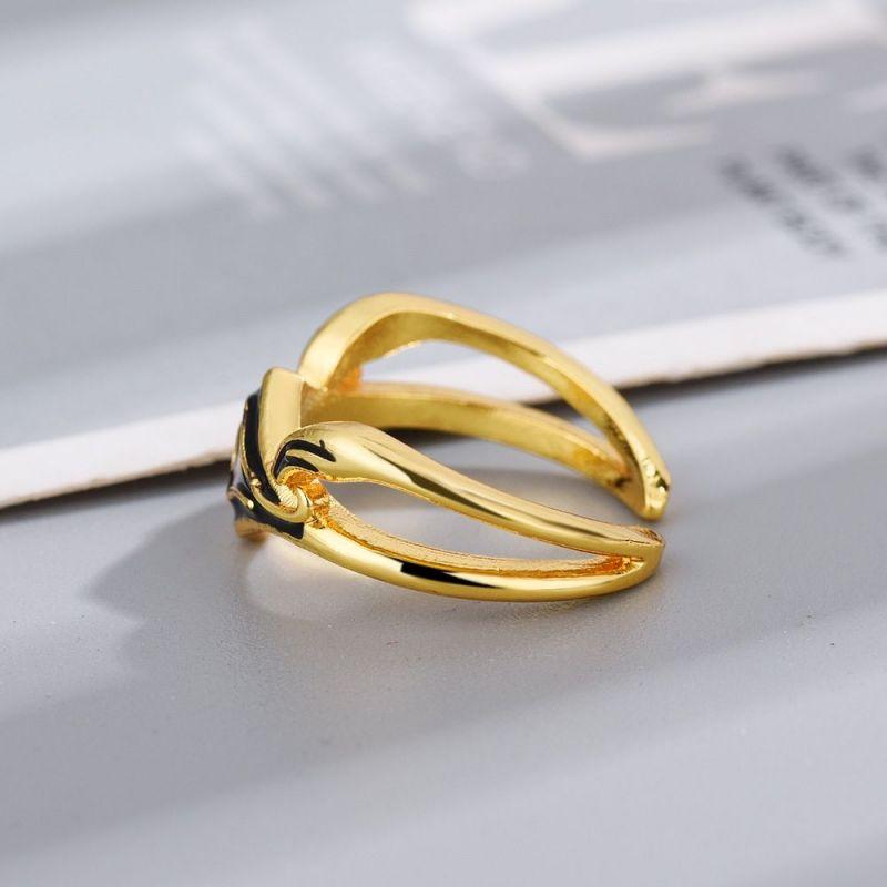 Anime Game Yu-Gi-Oh! Seto Kaiba Cosplay Ring Adjustable Opening Rings Jewelry Halloween Party Accessories