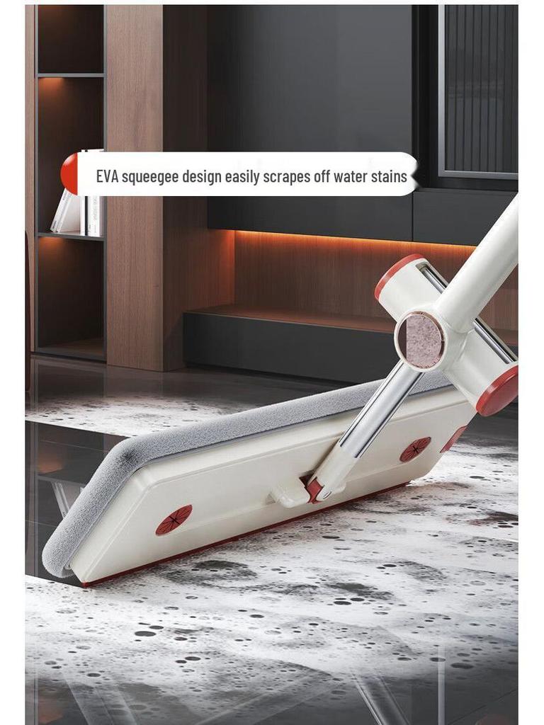 2025 Hands-Free Thickened Flat Mop - Effortless Wet & Dry Cleaning with High Water Absorption