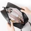 3Pcs/set Black Transparent Portable Women Travel Wash Bag Waterproof Makeup Storage Pouch Large Capacity Cosmetic Organizer
