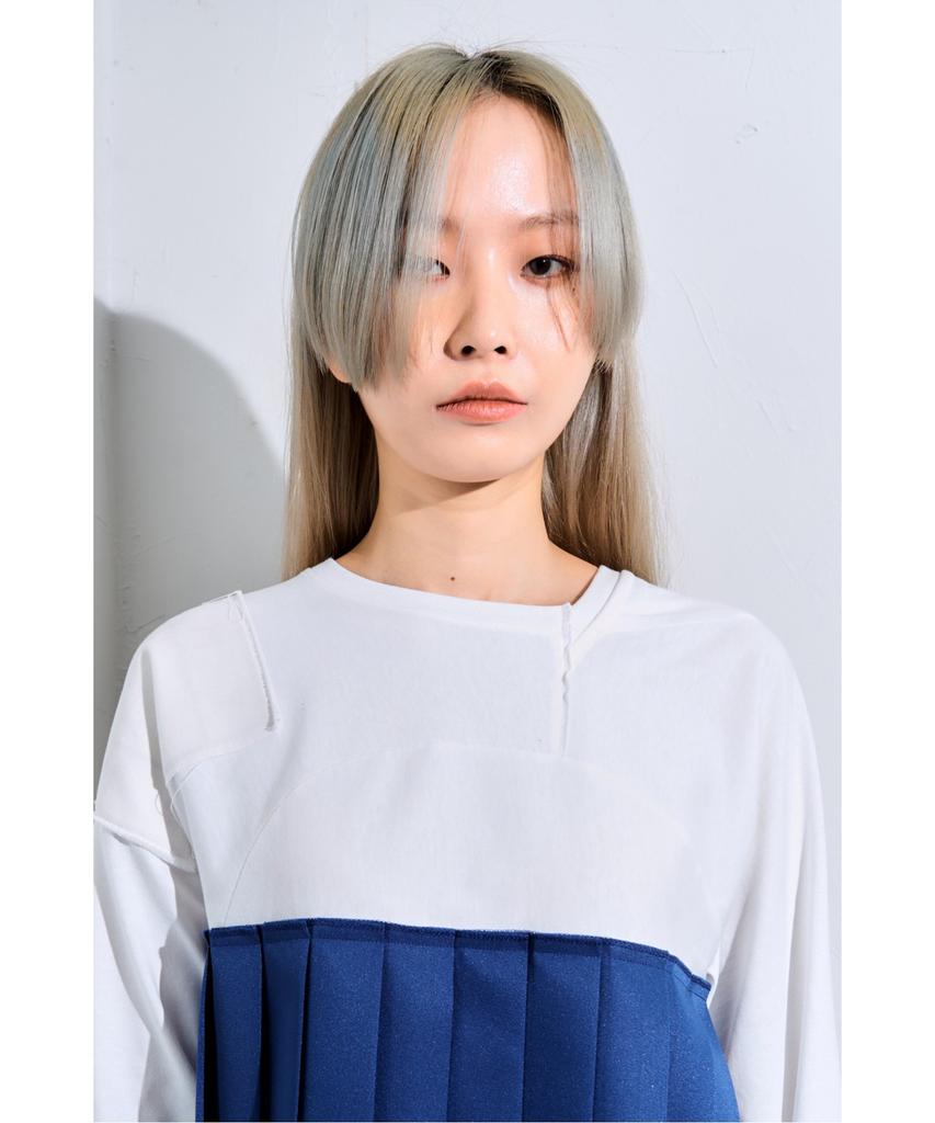 RECODE Unbalanced Pleats Top _R0Tam22011Whx