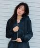 Ninez Washed Crop Zip-Up Hoodie (2 Colors)
