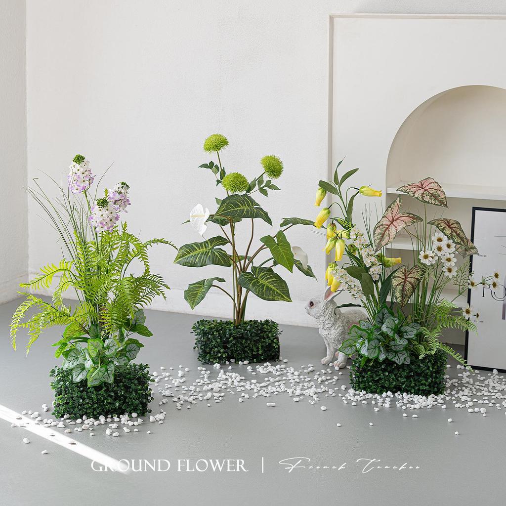 Greenery and Floral Art Installation for Open Spaces and Window Displays
