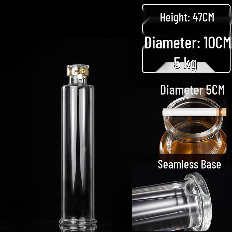 ZISIZ High Borosilicate Health Infusion Bottle with Lock