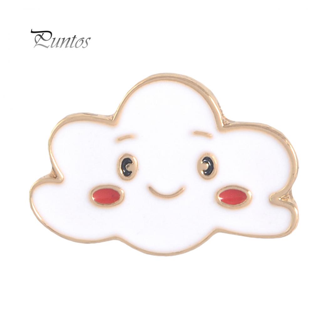 

Красота серьги мультфильм солнце луна облако Радуга эмаль брошь булавка сумка воротник лацкан значок украшения Cloud*