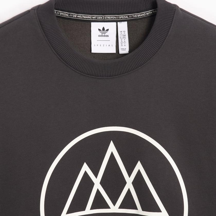 Adidas Spezial FC Sweatshirt Utility Black Men Tops Grey JE6091