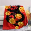 Coperta in Flanella con Stampa Personaggi Dragon Ball, Alta qualità Confortevole per Tutte le Stagioni, Arredamento per la Casa, Calore e Comfort, Perfetta per Regali di Natale