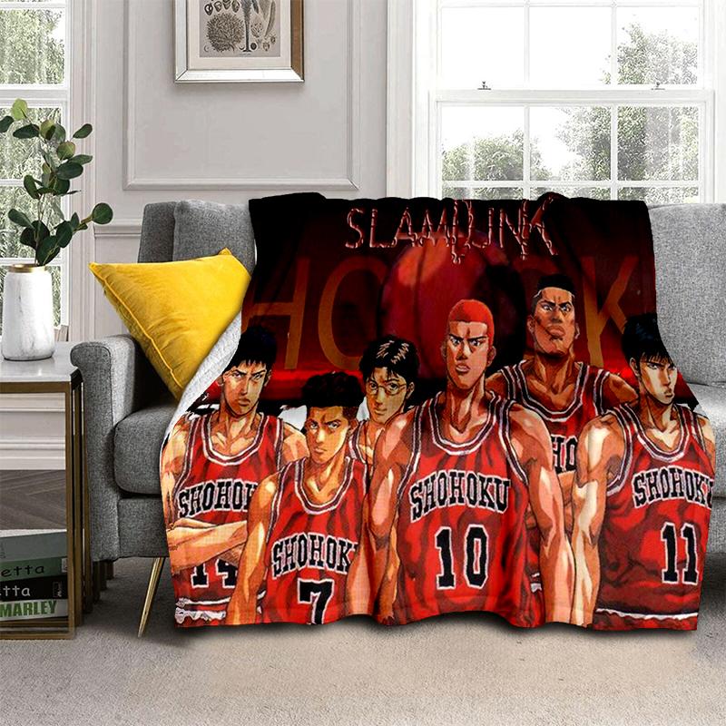 SLAM DUNK 29 Style New Cartoon SHOHOKU Basketball Anime Blanket,Soft Throw Blanket for Home Bedroom Bed Sofa Travel Cover Kids