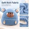 Wind Proof Baby Hat Soft Knit Pullover Hat Cute Toddler Cap  Daily