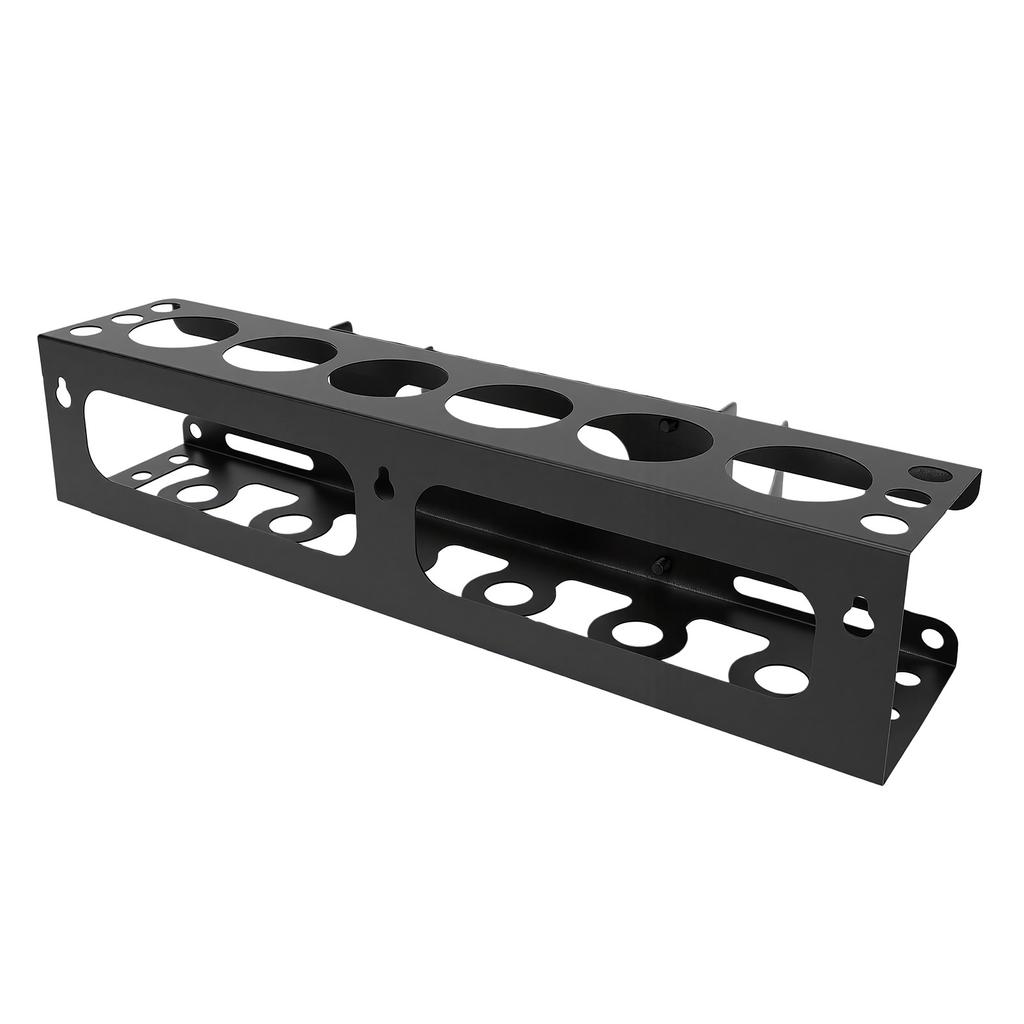 Metal Tubes Organizer Holder Wall Mounted Prebored Hole Rust Proof Silicone Sealant Gun Rack For Garage Workshop 6 Slots