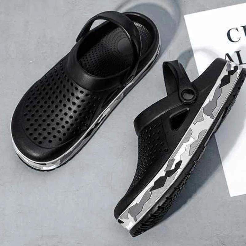 Fashion Height Hole Beach Platform Men's Shoe Male Slipper Low Price 2025 Fashion Mascullino Fun Comfortable Adult Designer Luxury Trend