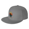 Mode Airwolf Zonsondergang s Retro Klassieke Platte Rand Zon Hoed Opvouwbare Mesh Pet