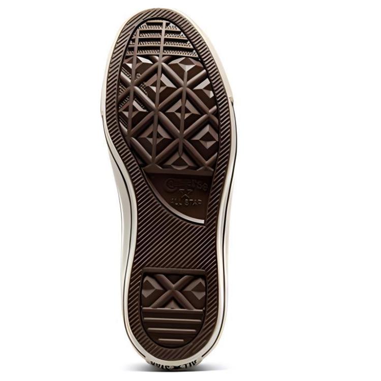 New Converse Chuck Taylor All Star Anti Slip Wear Resistant High Top Skateboard Shoes Unisex Brown Yellow A09354C