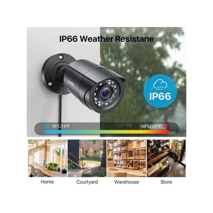 Sada pro videodohled - BAZARLAND30 - ZO.SI - 8 kamer - Pevný disk 1 TB - Noční vidění IP66