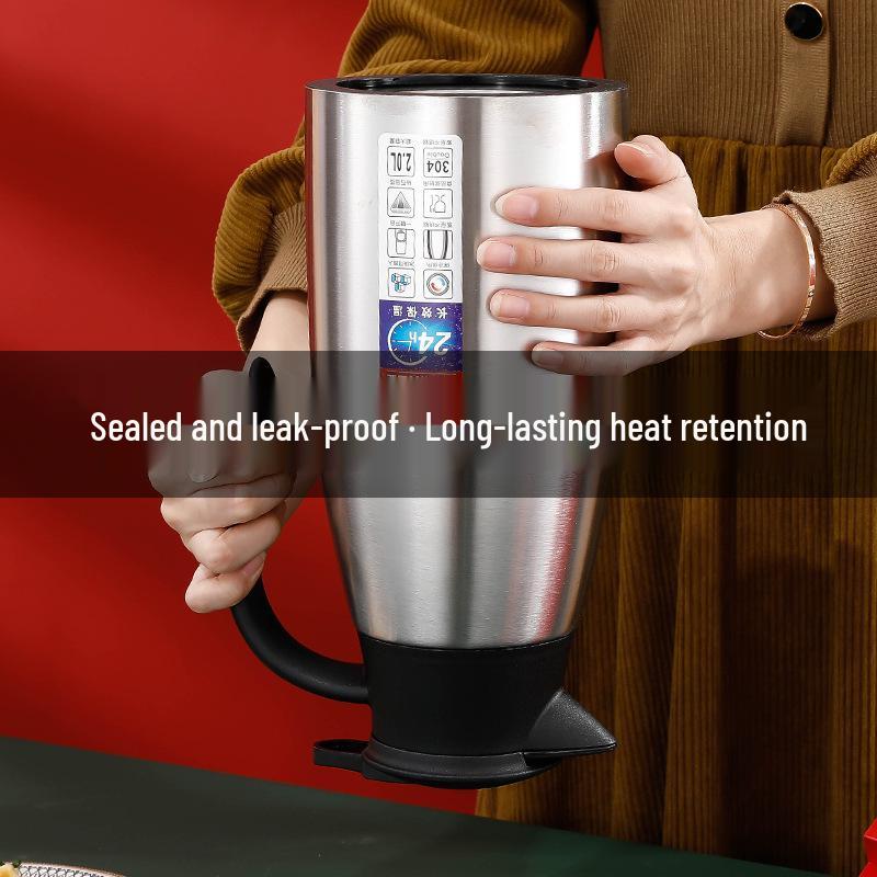 Stainless Steel Vacuum Insulated Coffee Thermos Bottle - Portable, Household, Customizable Logo Gift