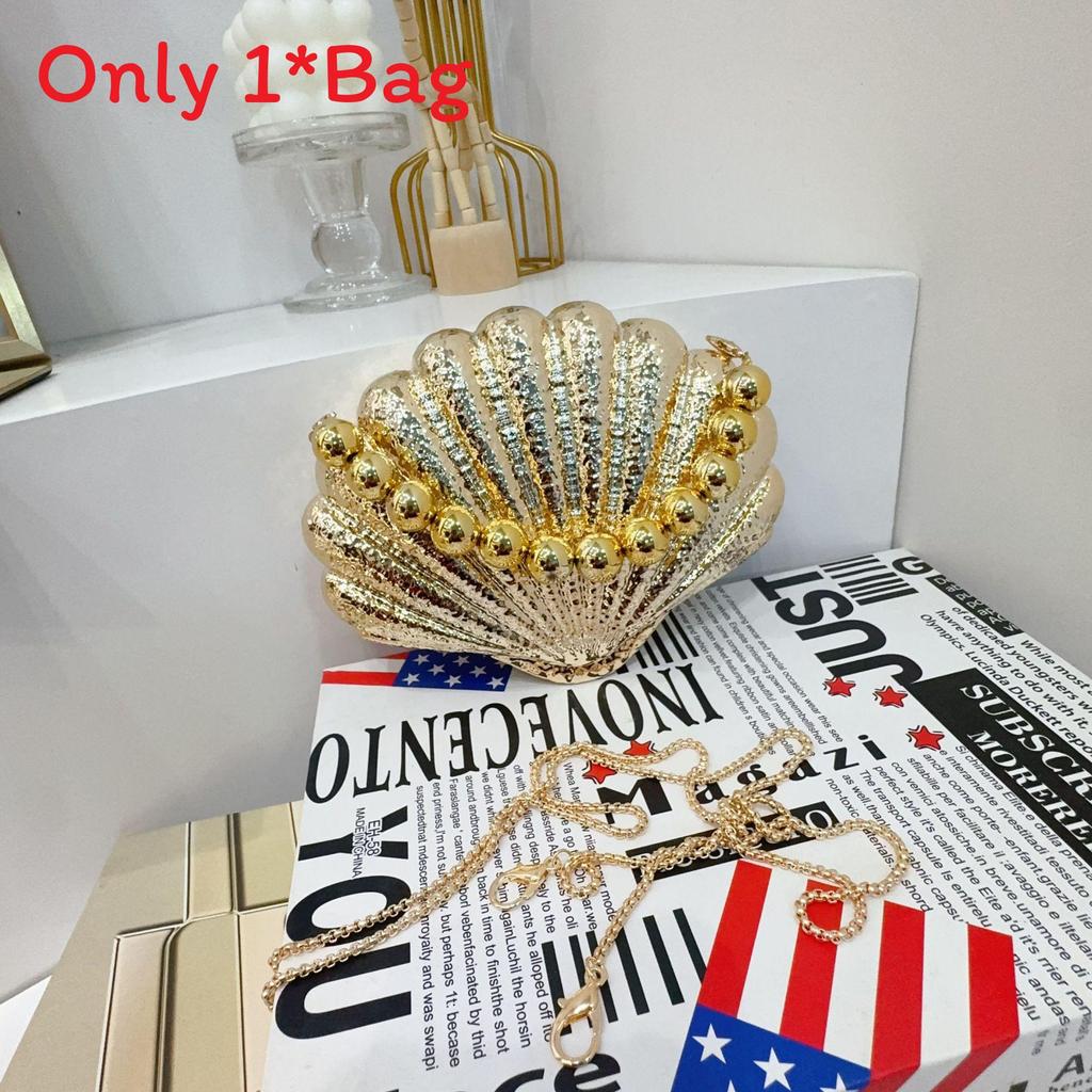 Acrylic Shell Bag Fashion Chain Shoulder Purse For Daily Use