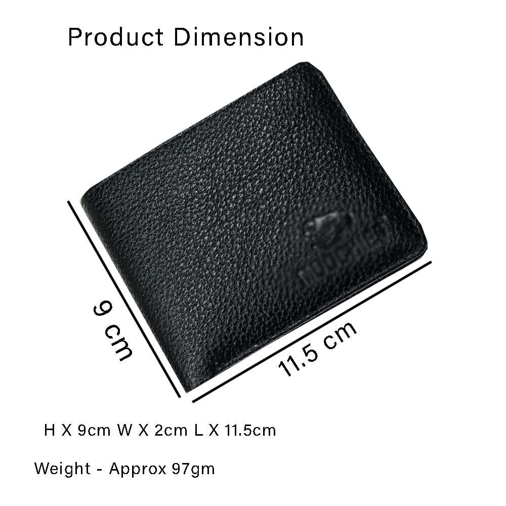 RSINC Genuine Leather Handmade Credit Card Id &Cash Wallet Cash Bifold Black BL B0DS8D5W6T
