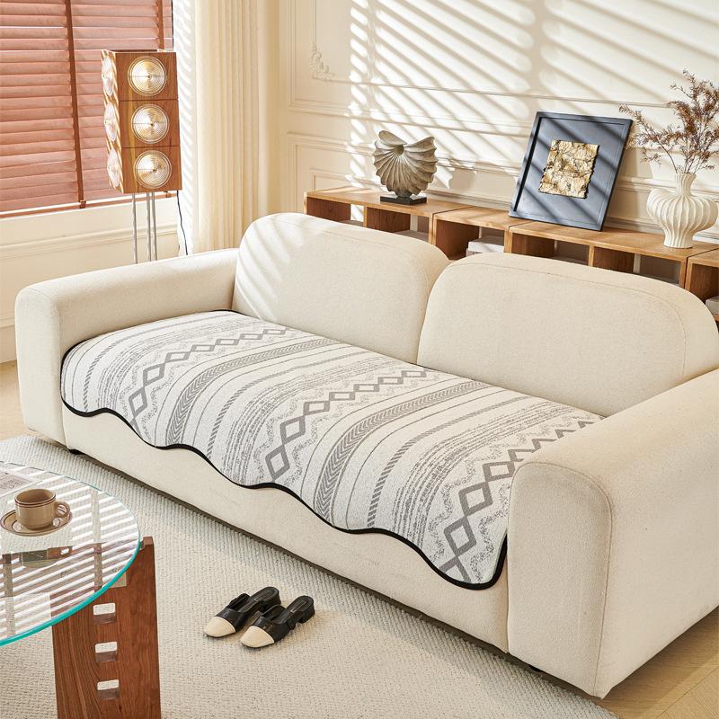 Wave Special-Shaped Sofa Cushion Universal In All Seasons  Simple Wind Cushion Non-Slip And Dirt-Resistant Cover Cloth Cushion