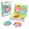Funny Children's Intelligent Magnetic Book 3D Cartoon Puzzles Jigsaw Brain Training Game Educational Toys for Kids Gift Xmas Toy