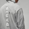 Jordan x Paris Saint-Germain Front Logo Fleece Pullover Hoodie Dark Grey Heather Men Streetwear DM3096-063
