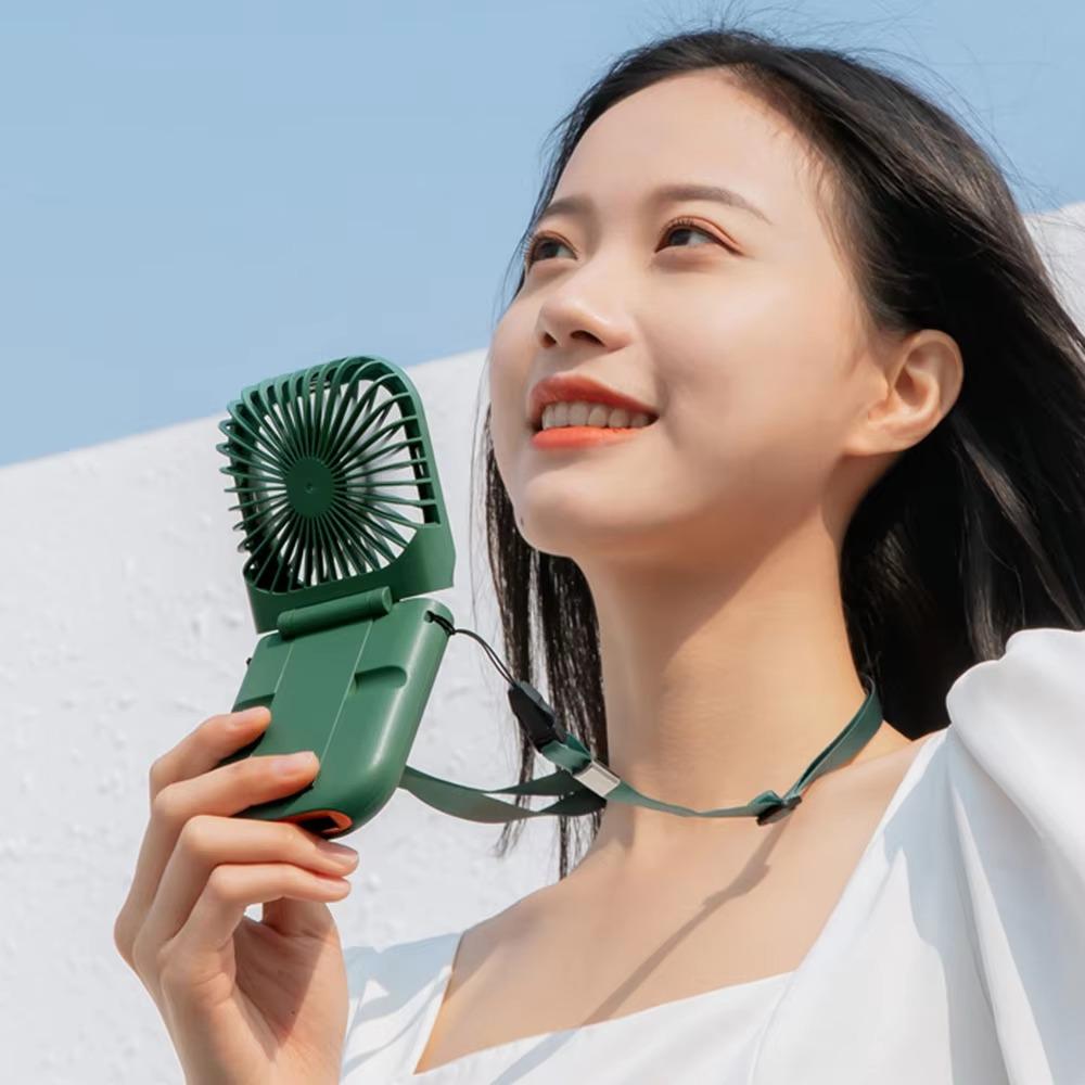 Handheld Neck Hanging Fans Portable USB Rechargeable Fan Lightweight Mini Fan  Office