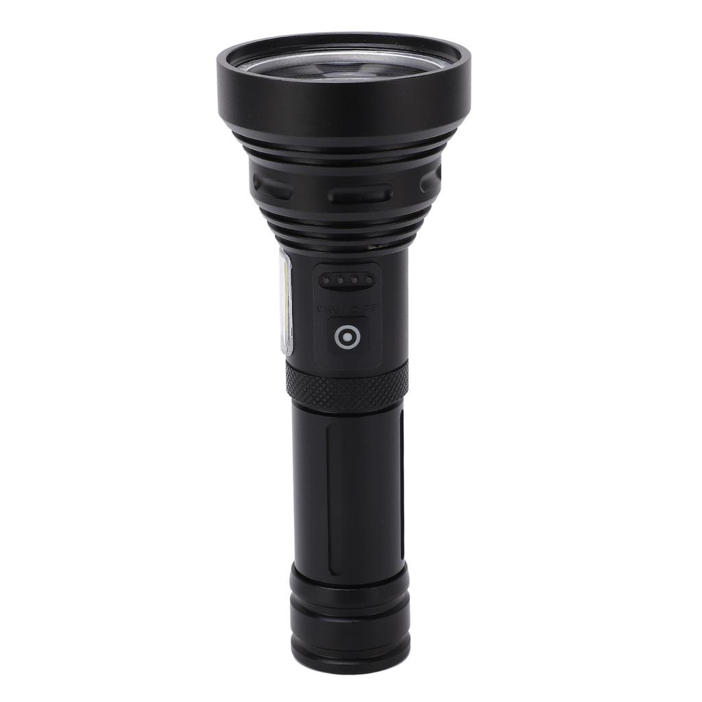 Outdoor USB Rechargeable Flashlight Telescopic Zoom Portable COB Strong Light LED Torch