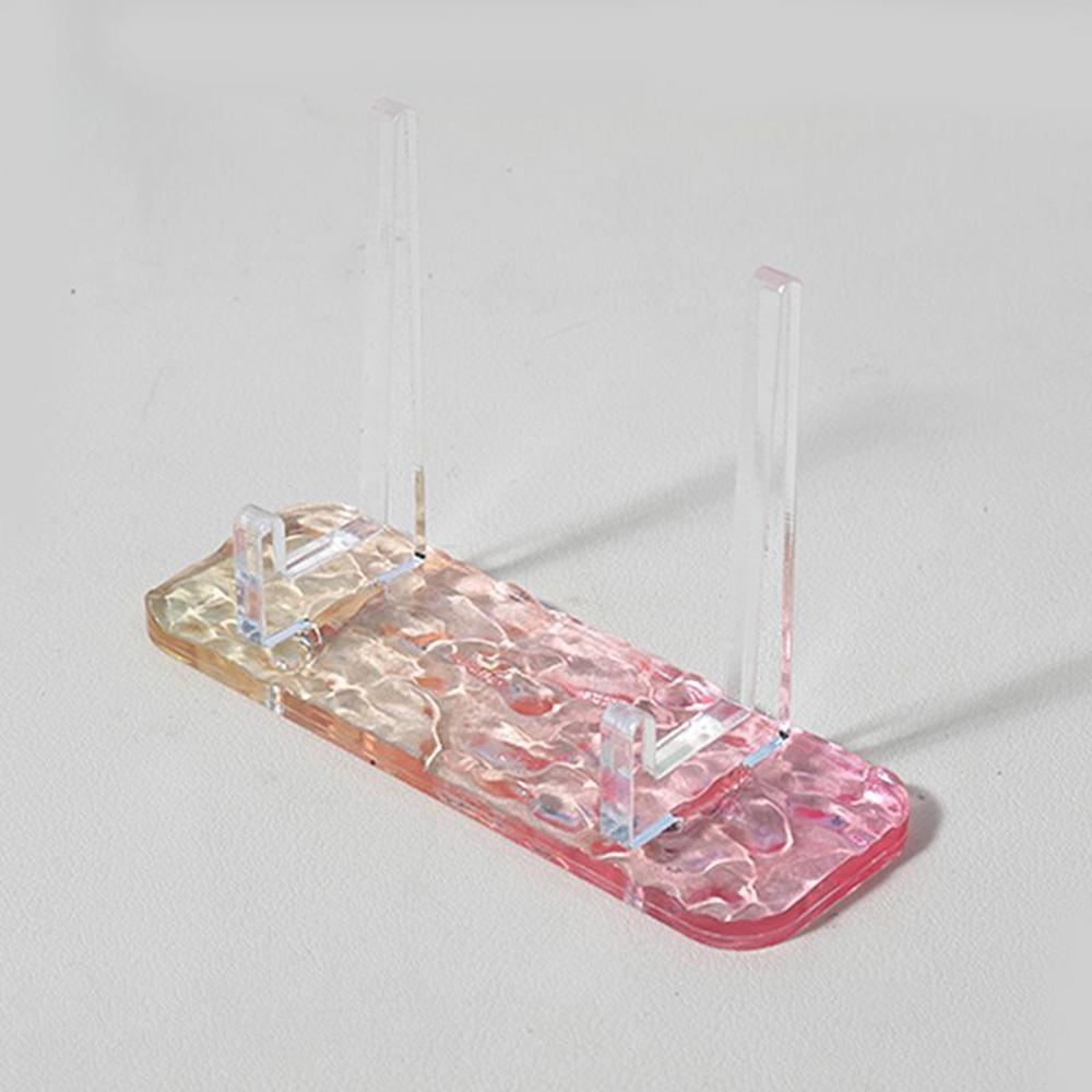 1PC Clear Acrylic Display Easels Water Ripple Mini Display Stand Plate Holder Stand Picture Frames Rack Wedding Home Decor