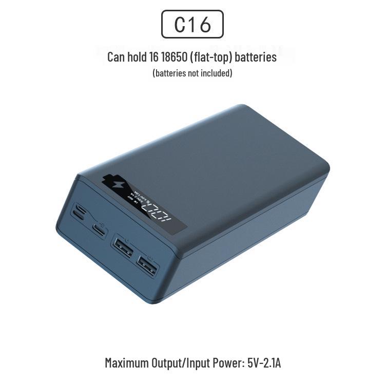 16-teiliges lötfreies 18650 DIY Powerbank-Gehäuse-Kit