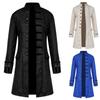 Mens Frock Steampunk Retro Uniform Tailcoat Jacket Gothic Coat Vintage Jacket