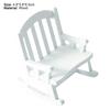 Mini Rocking Chair Retro Creative 1/12 Ratio Dollhouse Swing Rocking Chair for Scene Ornament