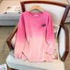 Plus-Size Women's Loose Round Neck Pullover Sweater, Bust 150/160 cm, Fits 200-350 Jin, Knit, Style 8047