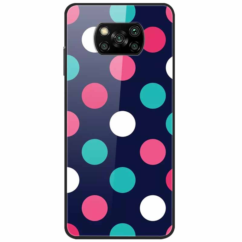 Etui na Poco X3 Pro Modne Urocze Szkło Hartowane Luksusowe Pokrowce Coque dla Xiaomi Poco X3 NFC Etui PocoX3 X 3 Zderzak Ochronny