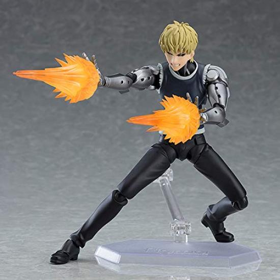 Figma Man Genos ABS PVC Painted Movable Figure One-Punch Non-Scale &