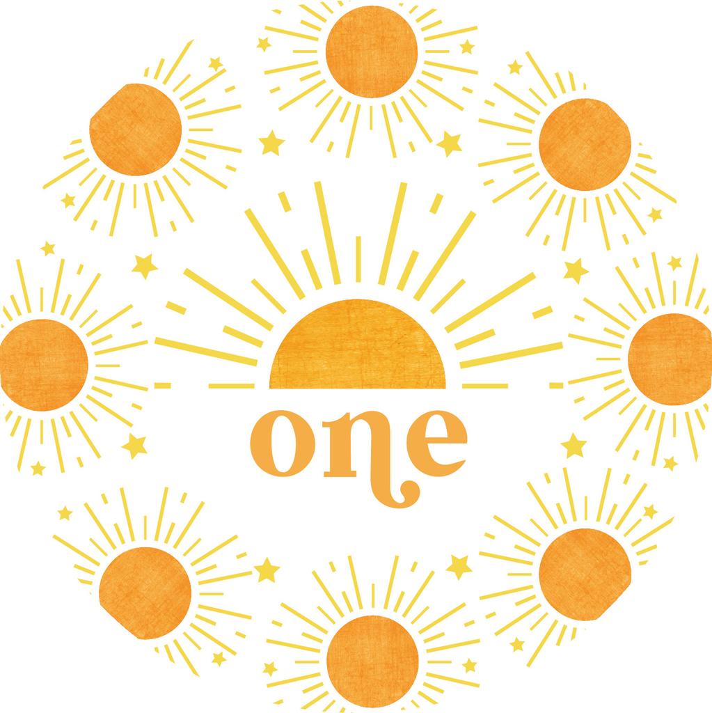 Sun Themed Party Tableware Paper Plates Tissue Paper Cups Birthday Supplies, Bohemian Disposable Birthday Parties